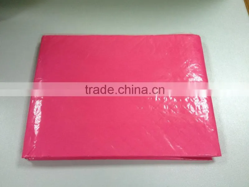 Colored backsheet waterproof under pad hospital use