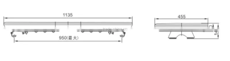 Police light bar 12v-24v slim warning strobe led lightbar TBD-9100L/BR