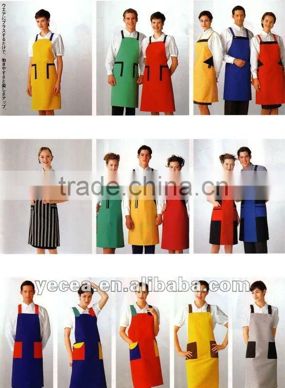 HOT selled polycotton housekeeping staff apron
