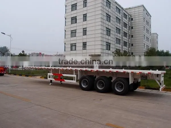 Widely used low bed trailer truck dimensions 40 tons for sale