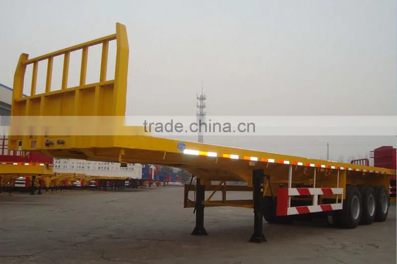 40ft 45 ft extendable container flatbed semi trailer for sale