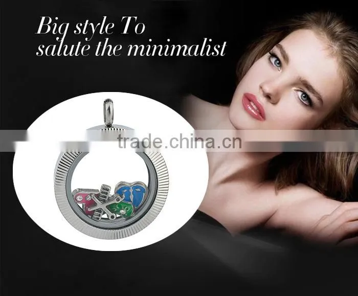 Best Selling New High Quality Interchangeable Magnetic Locket Pendant Necklace