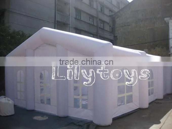 EN14960 strong nylon cout pvc best price and hight quality inflatable lawn tent for camping