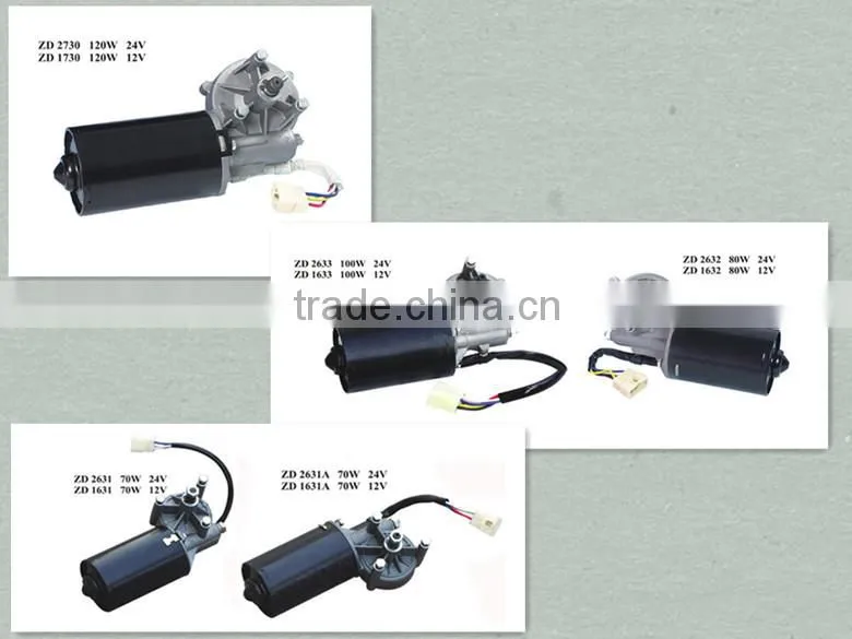 120W bus windshield power wiper motor