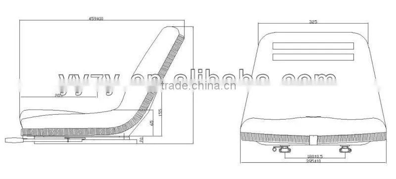 For cleaning equipment cleaning sweeper seat