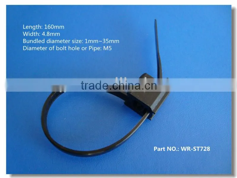 cable tie nylon releasable cable tie PA66 self-locking nylon cable tie