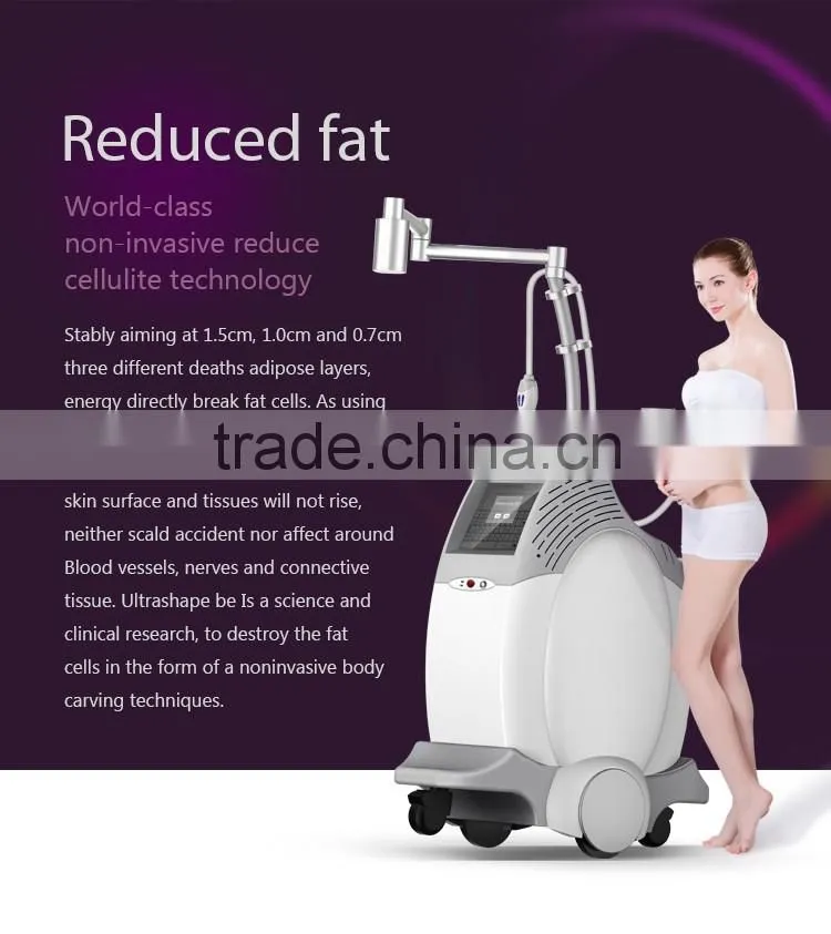 2016 ultrashape hifu body slimming machine / liposonic machine / ultrasonic ultrasound liposuction equipment for weight loss