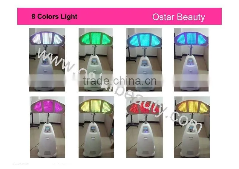 PDT LED machine acne treatment 8 color of bio light
