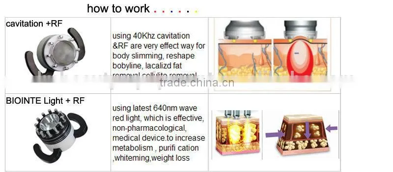 cellulite machine ultrasonic machine cavitation machine