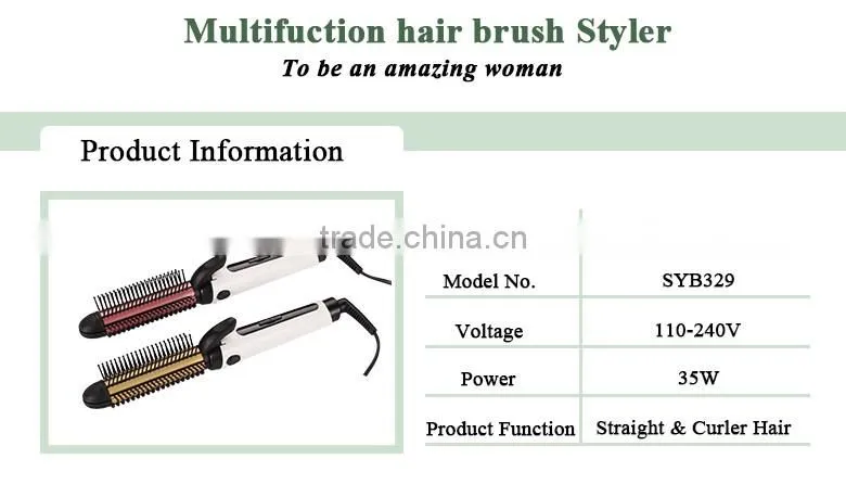 new design 3 in 1 Low price Professional Hair Straightener Curling Iron Made in China slon hair tools
