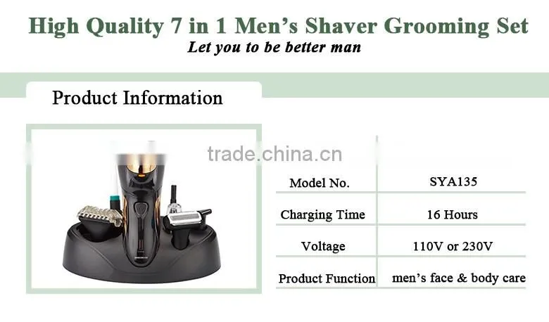 professional 7 in 1 hair clipper shaver washable shaver home use