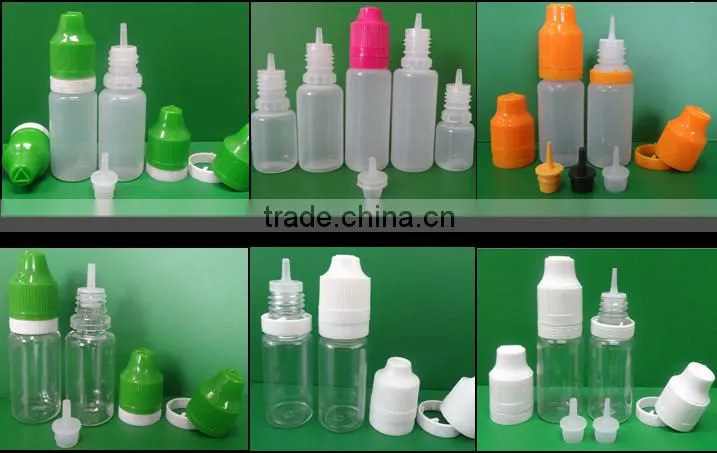 Alibaba China 5ml 10ml 15ml 20ml 30ml 50ml empty PE e-liquid bottle e cig bottle