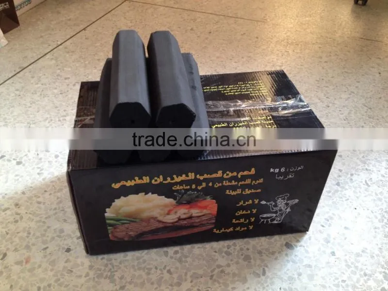 hexagonal smokeless cuban charcoal Length:15-40cm