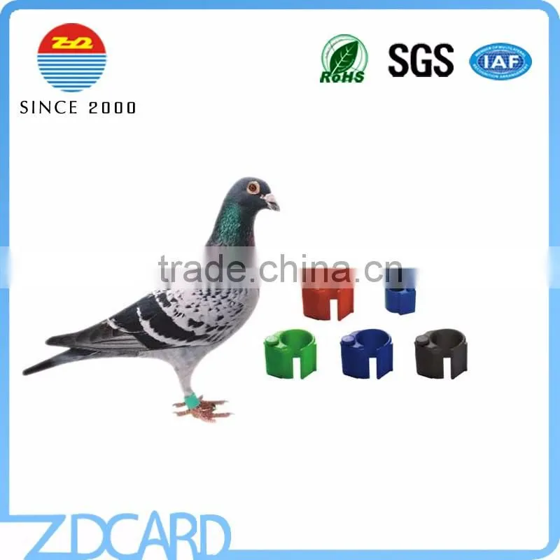 HITAG-S256 Animal RFID Ring Tags For Bird And Pigeon With Factory Price Free Sample