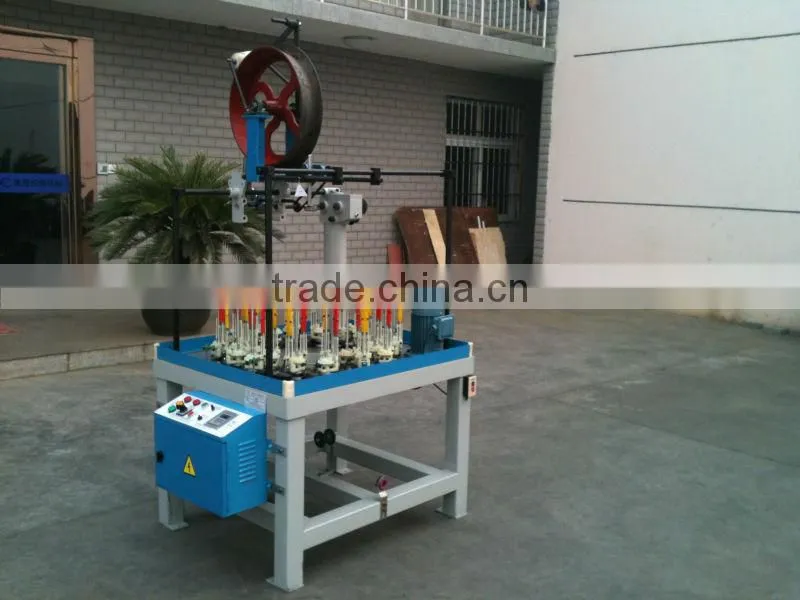 16 spindle Cheap high speed round/flat rope braiding machine