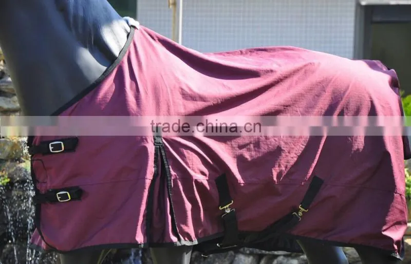 red 600D polyester summer horse turnout rug