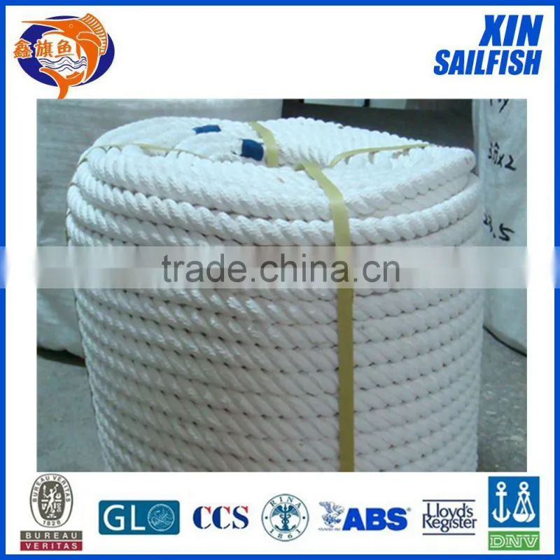 3 strand 8mm marine pp fishing rope pp multi braided rope