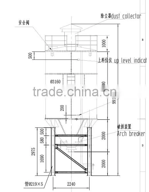 China 200ton cement silos cost