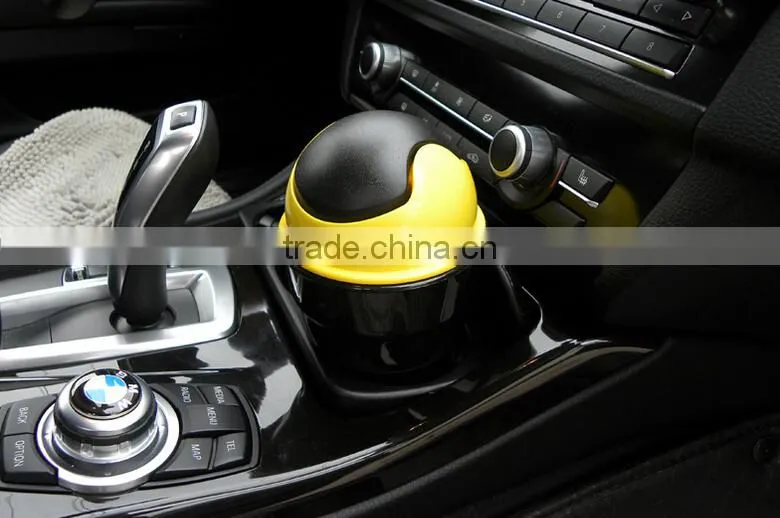 Automotive plastic wastebin vehicle trash garbage rubbish storage can