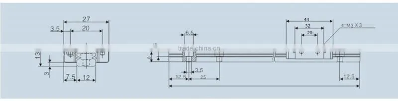 2017 China Factory Wholesale Miniture Mgw15 Linear Guide -TRN12H