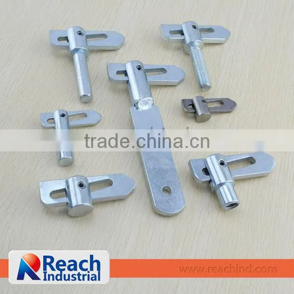 Flush Mount Polished Stainless Steel Key-Locking Recessed Truck Toolbox Latch