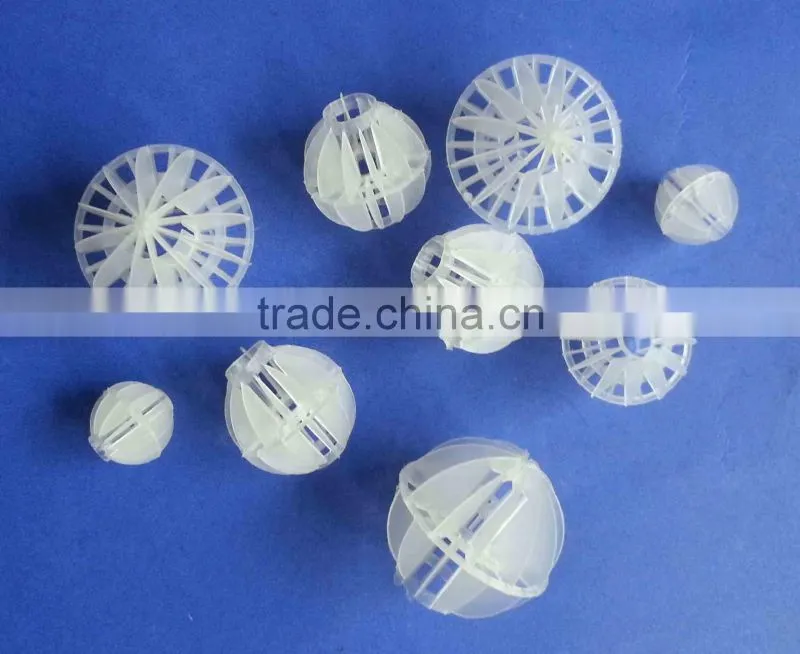 50mm Plastic Hollow ball in Scrubbing tower/ Polypropylene Plastic hollow Ball