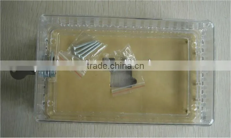 PLASTIC THERMOSTAT GUARD WITH LOCK AND KEY