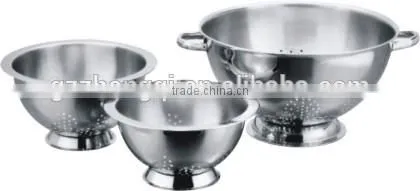 Fruit colander, Stainless steel mesh strainer & colander ZQ-GLQ