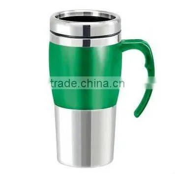 Bell Single wall Eco-friendly auto travel thermal camping mug with handle