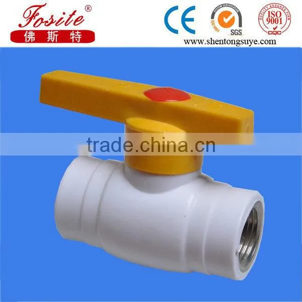 China best material PPR Double Union Steel Ball Valve