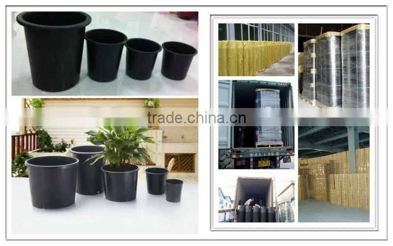 4 gallon round plastic flower pot nursery pots plastic containers