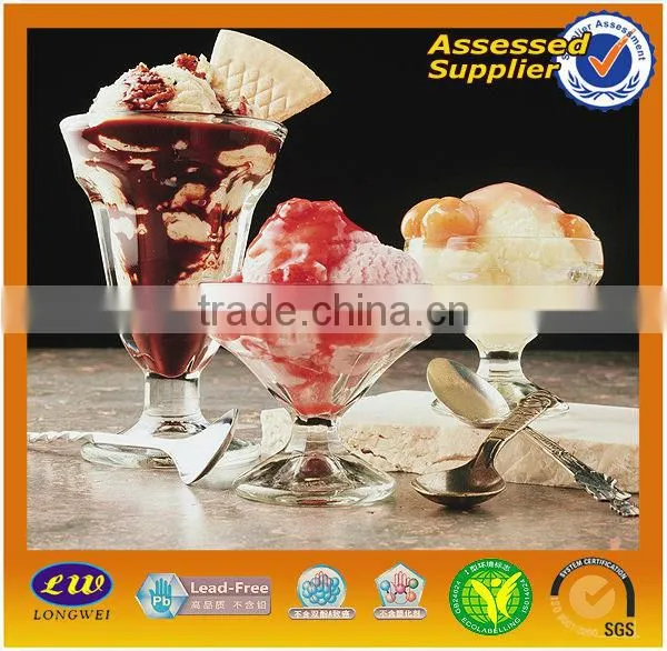 Tall Ice Cream Cup & Glass sundae cup with foot