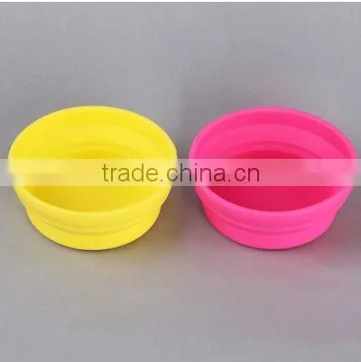 Hot sale silicone folding bowl take go camping