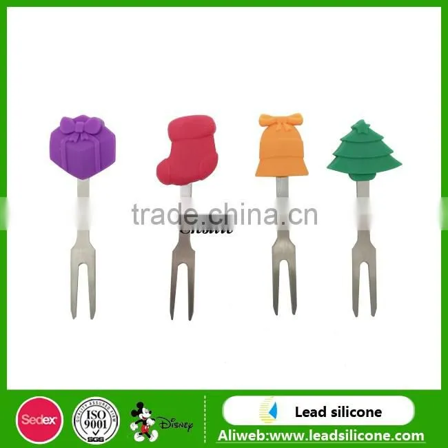 Creative Silicone Fork/Silicone Snack Fork/Silicone Fruit Fork/Silicone Cake Fork