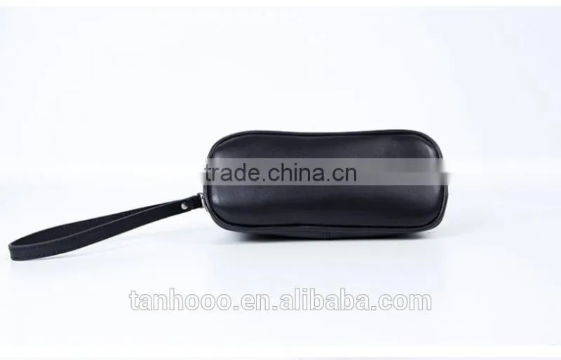 High-end fashion design genuine leather makeup bag