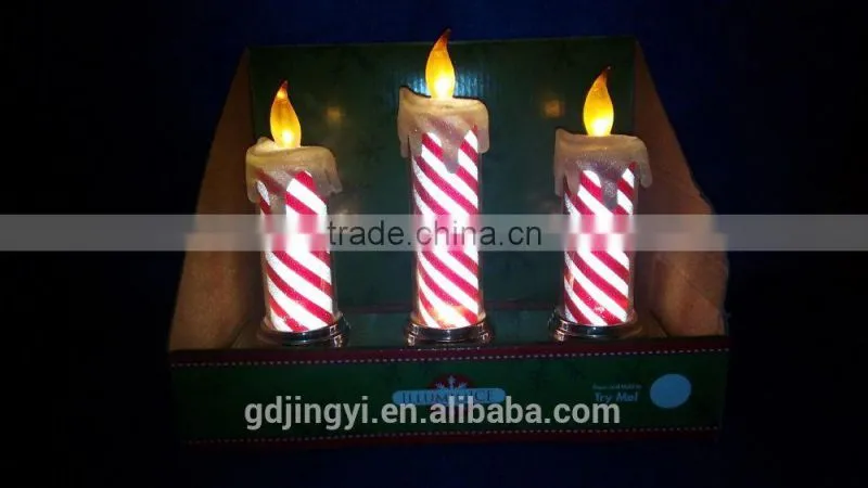 LED Light Acrylic colorful candle table decoration for 2015