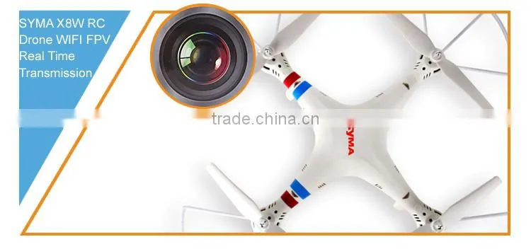 Syma X8W big quadcopter 2.4ghz multicopter 4-axle gyro drone uav rtf ufo with 0.2mp hd camera VS Syma x5c