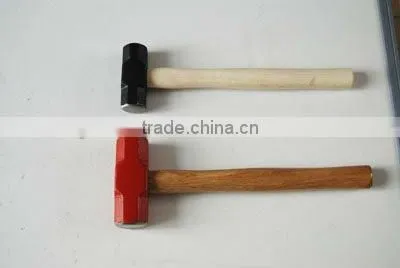 Sledge hammer with wooden handle