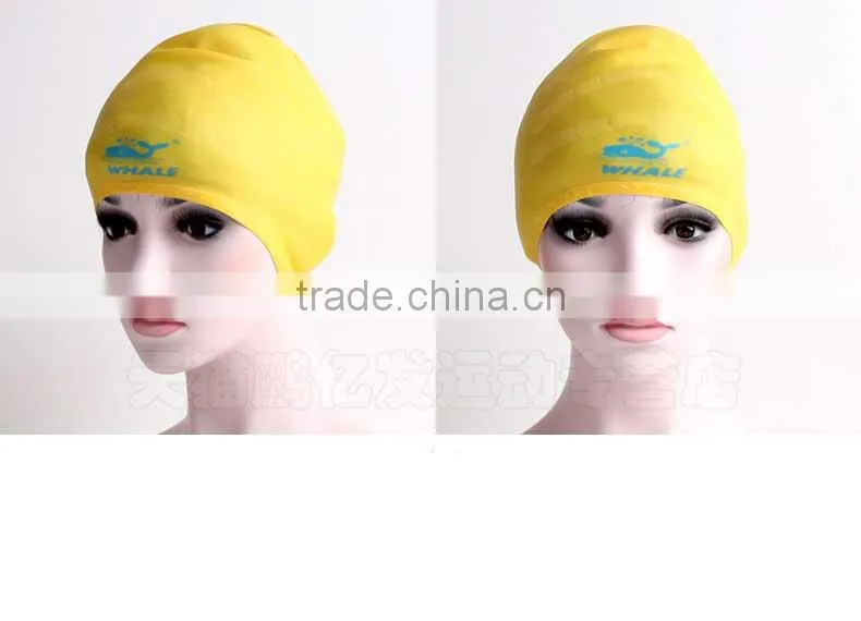 Custom silicone swim cap swim customized company logo for long hair swim cap