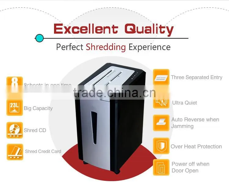 JP-886C Micro plastic Paper shredder for home and office equipment machine