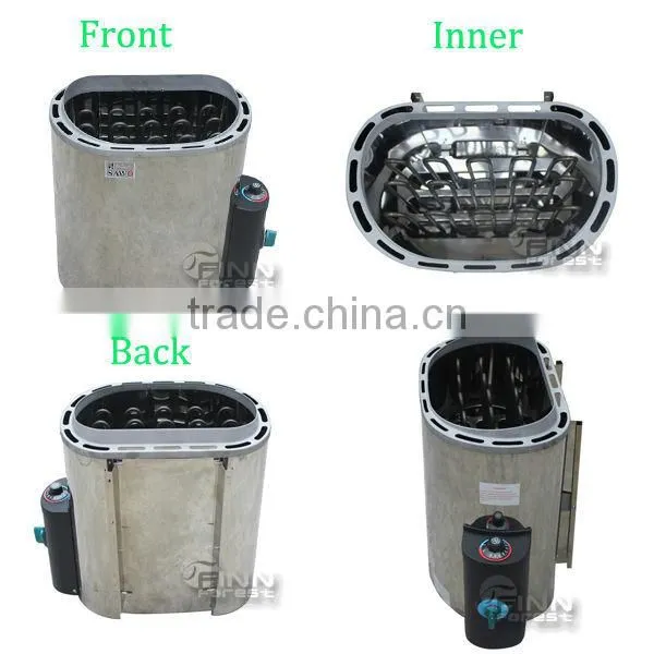 wooden sauna room dry steam cheap Internal control sauna heater