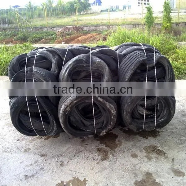 Automatic hydraulic vertical baler for scrap tires