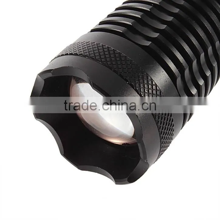 XML-T6 Light LED Flashlight Torch Zoomable 1600LM Flashlight Torch 18650 Battery Charger Holster Highlight Torch Flashlight