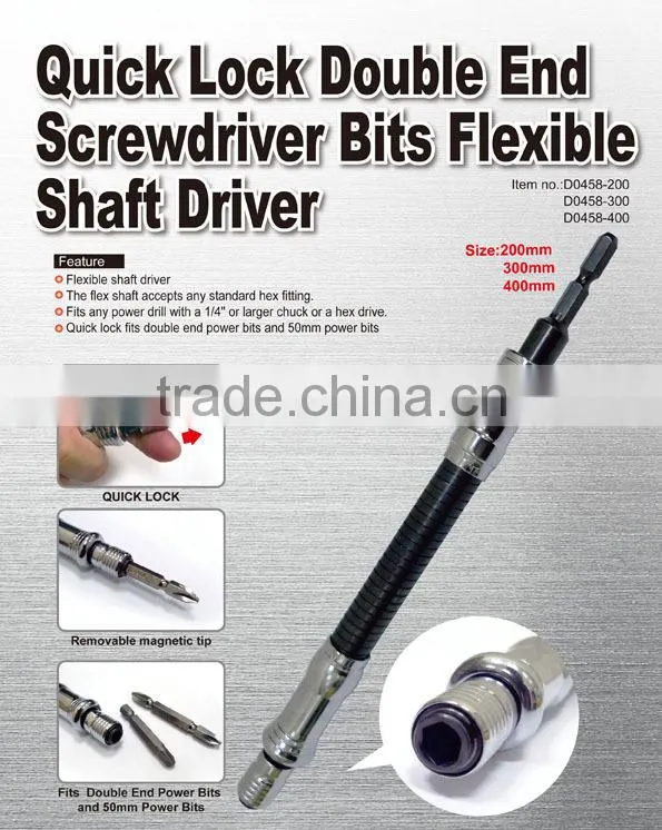 Quick Lock Double End Screwdriver Bits Flexible Shaft Driver