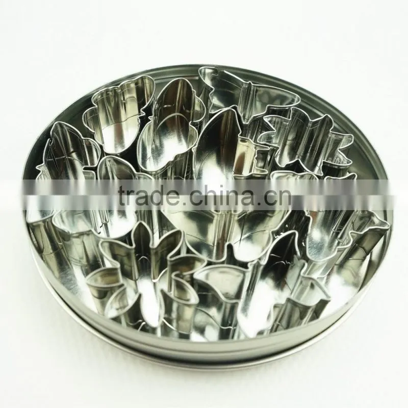 47094 11pcs flowers and butterfly stainless steel cookie cutter set