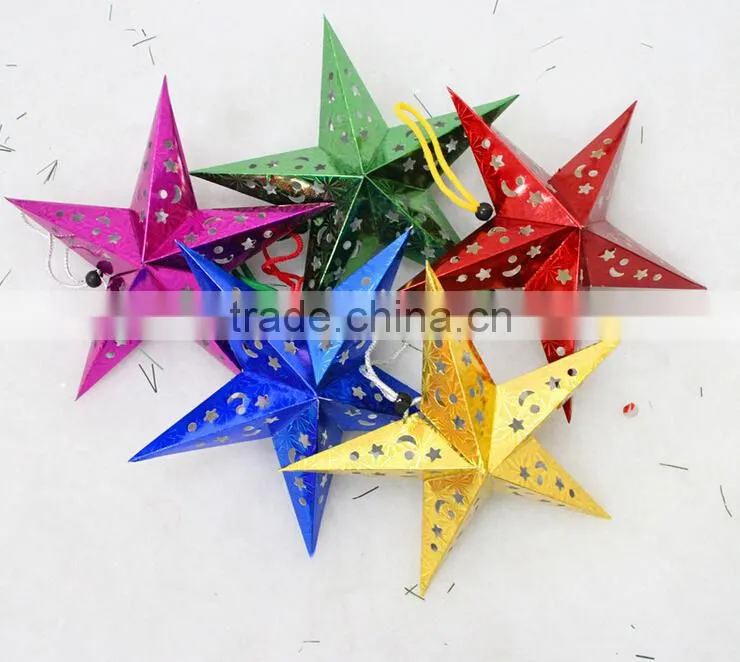 Christmas hanging ornament paper christmas hanging five star wholesale