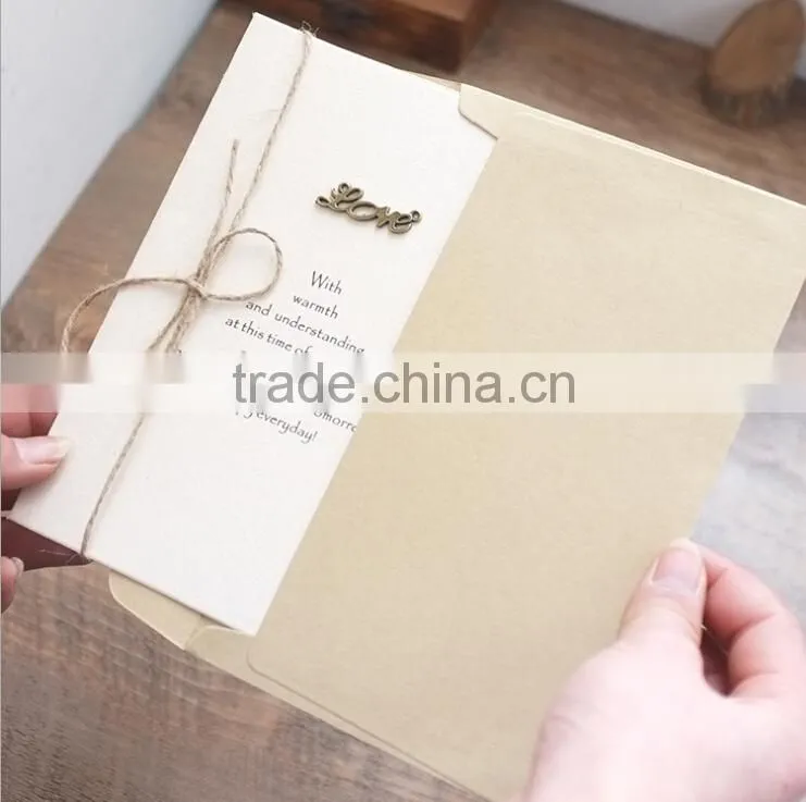 Classical Handmade Greeting Card Happy Birthday Valentine's Day Custom Greeting Card