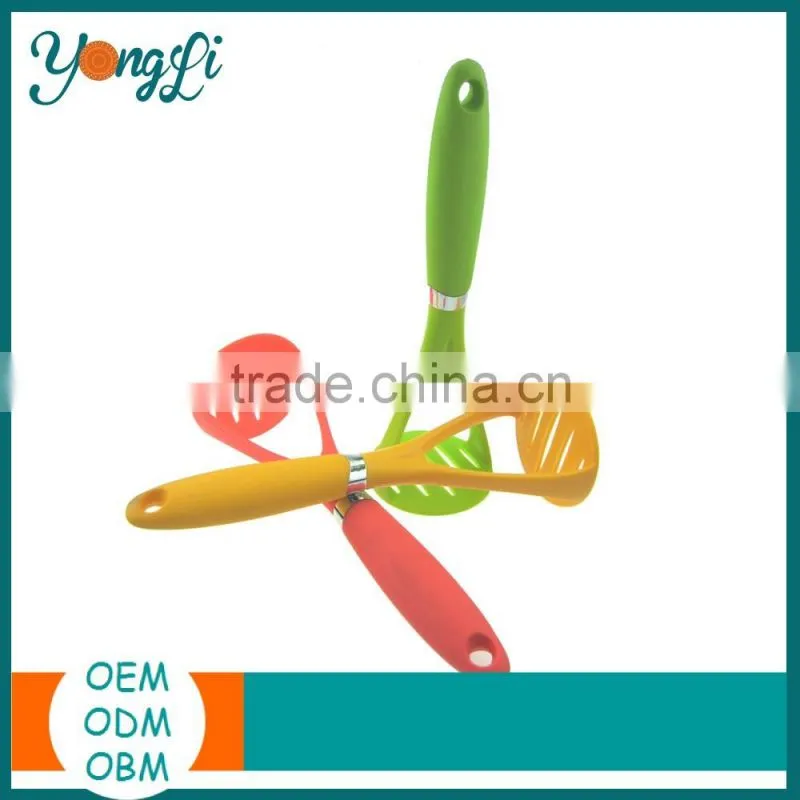 Kitchen Tool For Home Cooks & Professional Food Grade Silicone Nylon Potato Masher
