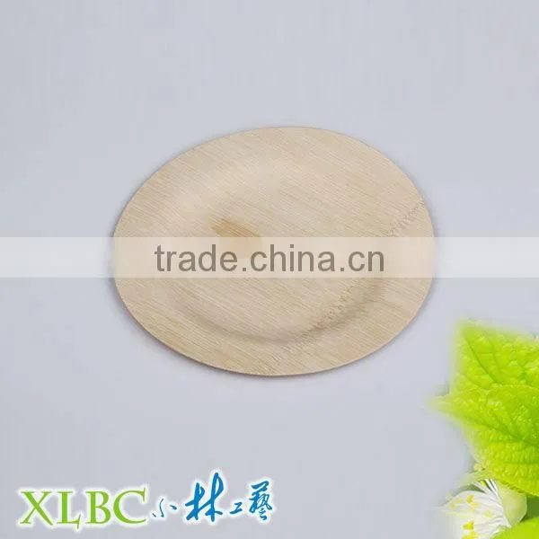 Natural Round bamboo leaf plate