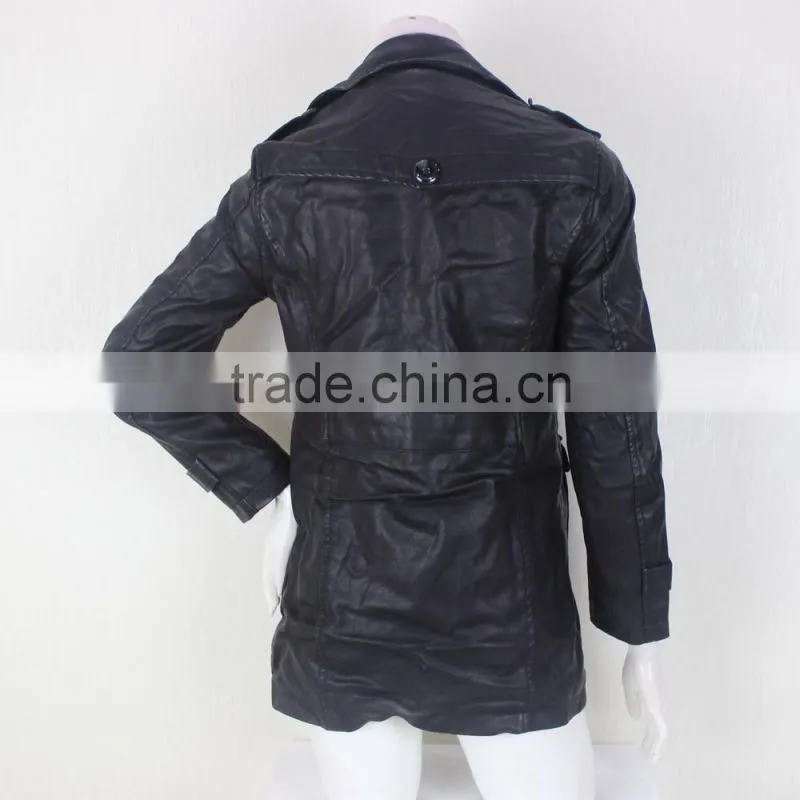 WOmen Leather Duster Coat